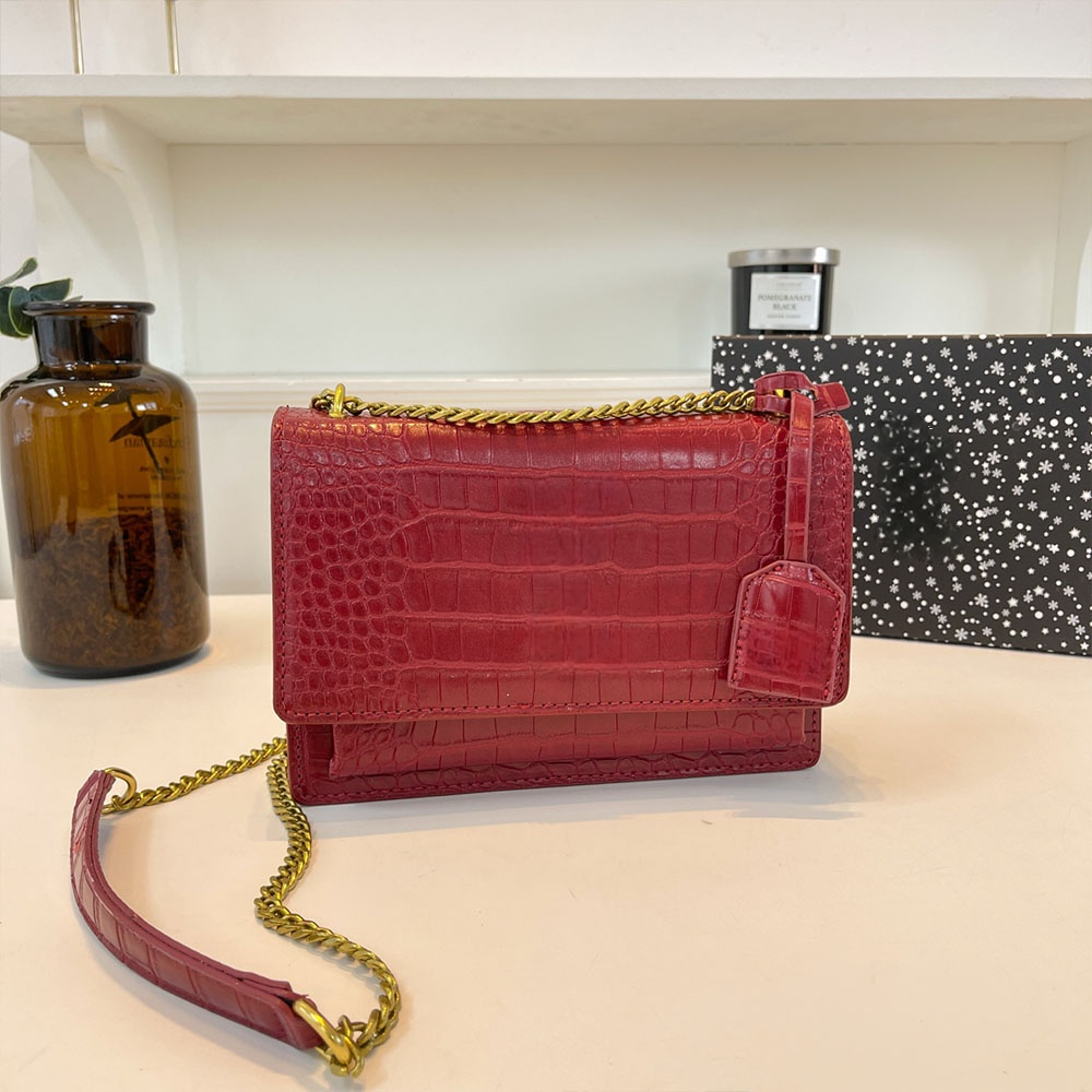#248 Women's New Temperament Joker Metal Chain Shoulder Bag Messenger Bag