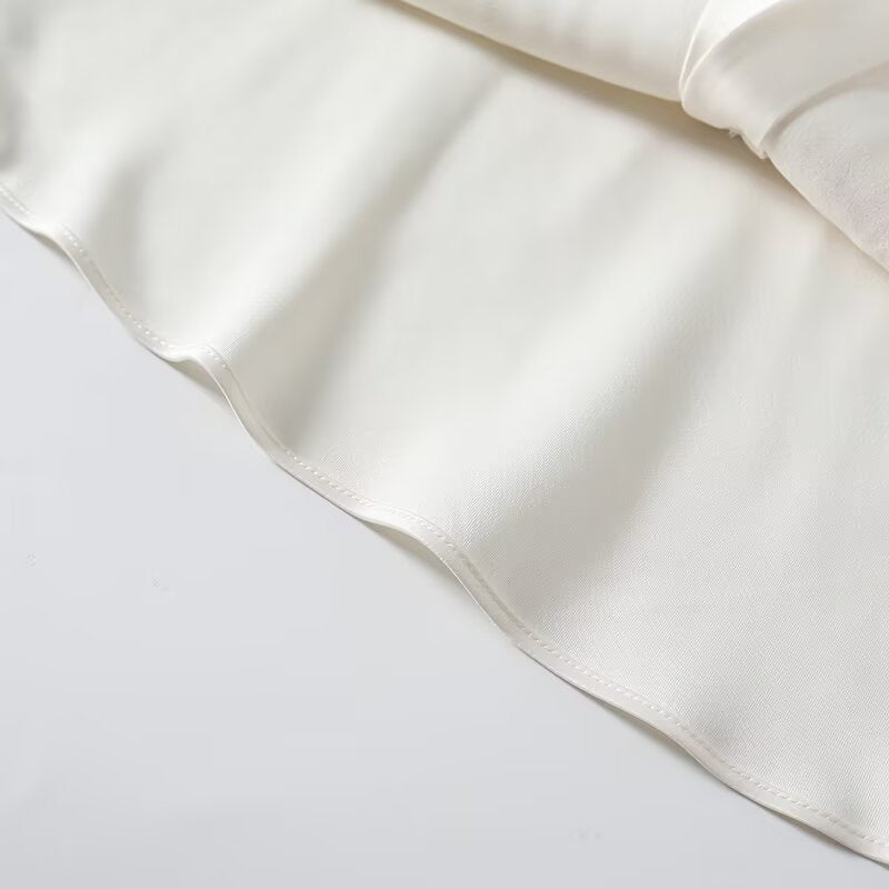 Women's casual satin texture bat sleeve shirt