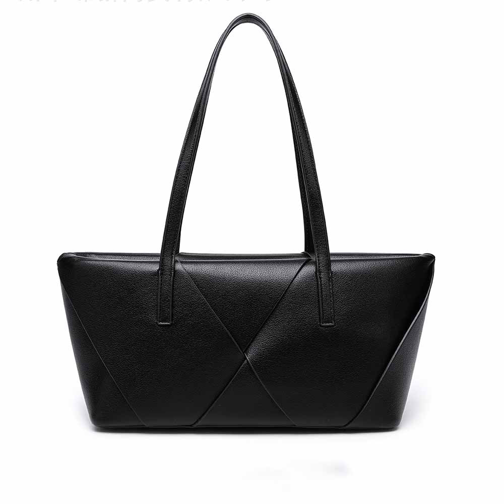 #159.86 Women's new stitching contrast shoulder bag large commuter handbag