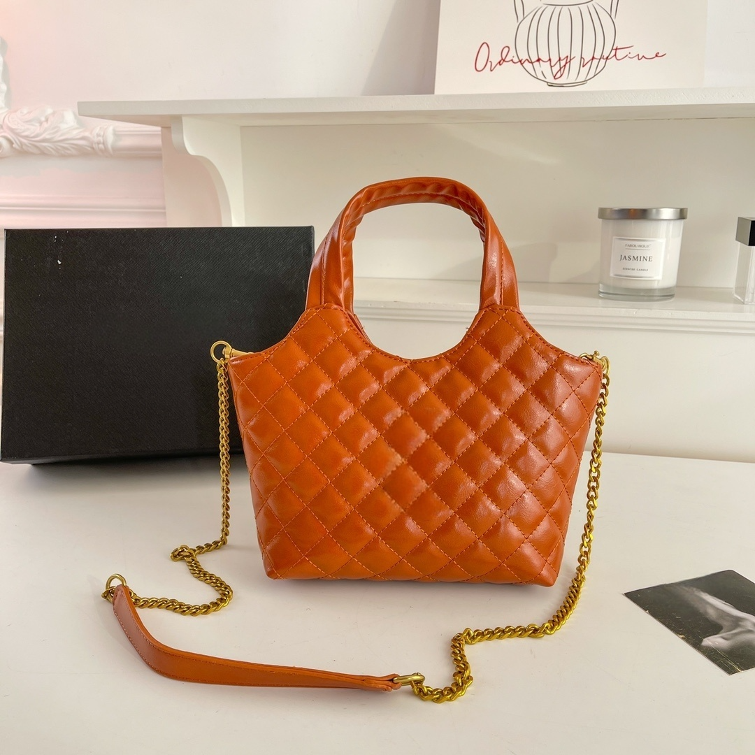 #278 Women's New Temperament Joker Metal Chain Rhombic Cross-body Bag Handbag