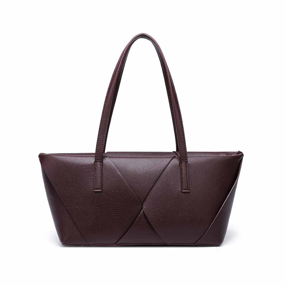 #159.86 Women's new stitching contrast shoulder bag large commuter handbag